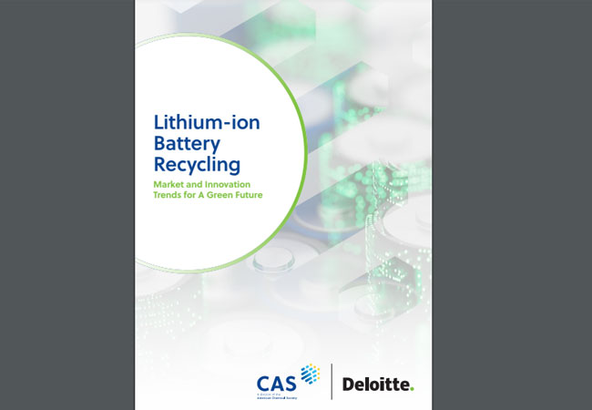 PB: Deloitte und CAS veröffentlichen neuen Bericht, der die Recyclingindustrie für Lithium-Ionen-Batterien vor dem Hintergrund der wachsenden Nachfrage nach nachhaltigen Energielösungen analysiert