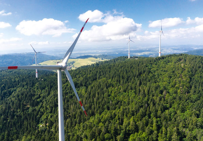 PB: EWS Windpark Rohrenkopf in Schopfheim Gersbach / ©: EWS Elektrizitätswerke Schönau eG