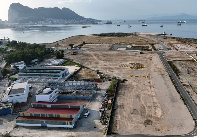 PB: In Spanien entsteht eine neue Werft für deutsche Offshore-Plattformen von TenneT - Dragados-Werfterweiterung in Algeciras Spanien / ©: TenneT