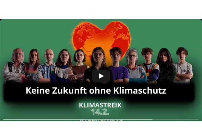 Videobild: Klimastreik von Fridays for Future am 14. Februar / ©: klima-streik.org