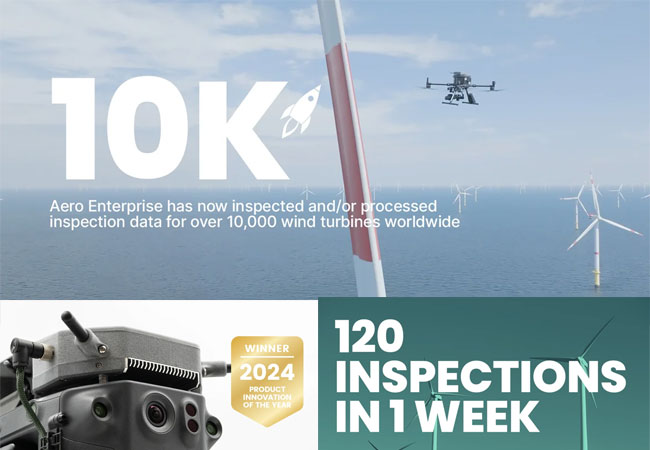 PB: Aero Enterprise hat 10.000 Windkraftanlagen inspiziert