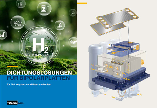 Dichtungslösungen von Parker Prädifa erhöhen Effizienz und Sicherheit von Elektrolyseuren und Brennstoffzellen