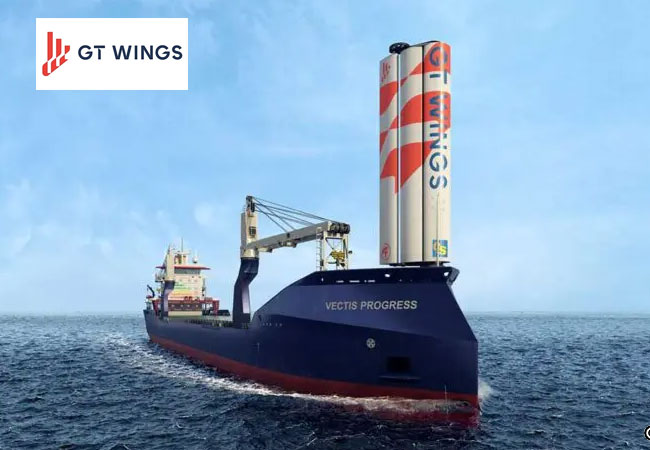 PB: Carisbrooke Shipping Successfully Installs AirWing Prototype for Wind Propulsion Trials / ©: GT Wings