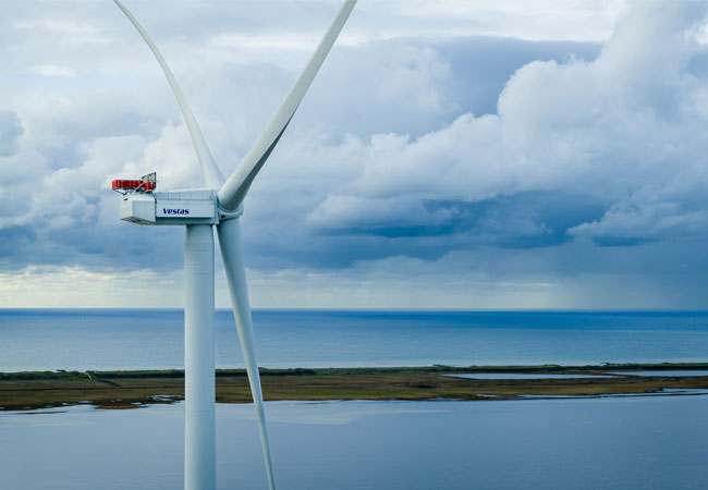 PB: V236-15.0MW, Vestas 15MW-Windturbine, die für Nordlicht eingesetzt wird (mit freundlicher Genehmigung von Vestas Wind Systems A/S)