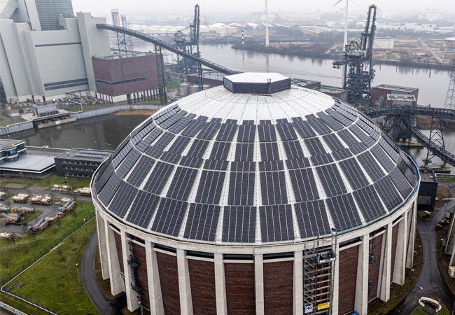 PB: Reinke Photovoltaik übernimmt fachgerechte Demontage einer besonderen Photovoltaikanlage auf dem ehemaligen Kohlekraftwerk Moorburg zur späteren Wiederverwendung
