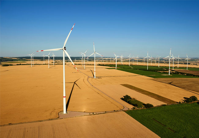 PB: Windfeld Olbersleben, Roldisleben, Ostramondra / ©: BOREAS Energie GmbH, Jan Oelker