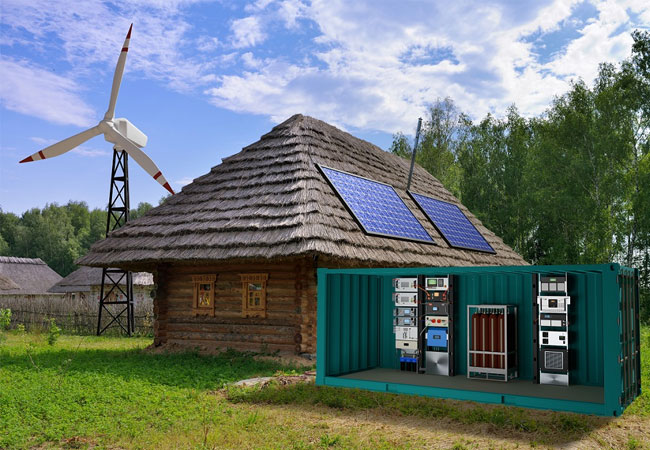 PB: Wasserstoff-basierte Microgrids sind perfekt für den Aufbau dezentraler Stromnetze mit erneuerbaren Energien geeignet / ©: Referenzfabrik.H2