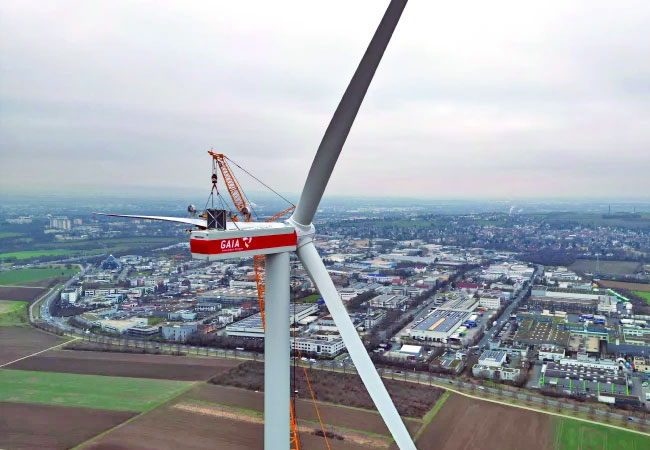 PB: Betreiberwechsel in Mainz: GAIA übergibt leistungsstärkste Windenergieanlage an 100% RE-IPP / Copyright: GAIA mbH