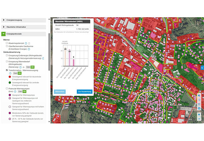 PB: Ein Blick in die DELP-Software (Quelle: Smart Geomatics/badenova)