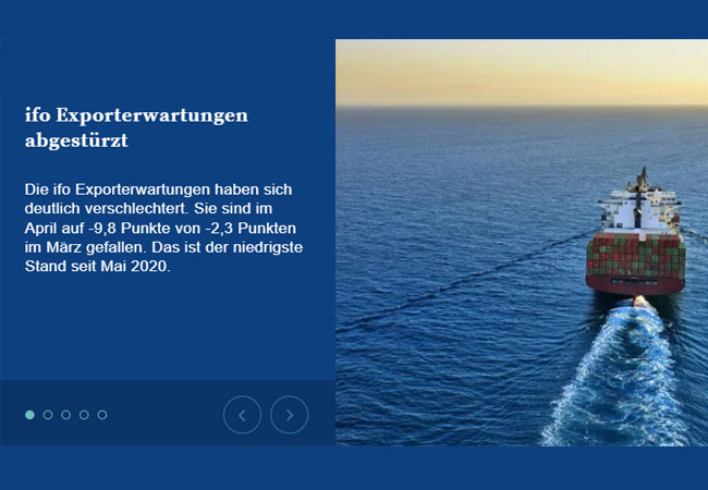 PB: ifo Institut: Exporterwartungen abgestürzt / ©: ifo