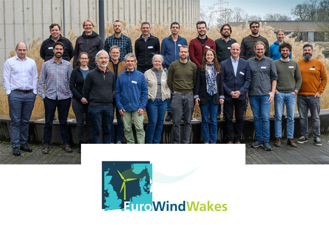 PB: Das Projektkonsortium EuroWindWakes beim Kick-off Meeting im Februar 2025. / © :ForWind - Universität Oldenburg