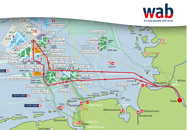 PB: HUSUM WIND 2025 startet mit großer Offshore-Exkursion / ©: FRS Helgoline_Foto Raake
