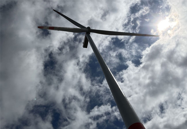 Pressefoto: JUWI baut mit neuem Windrad im Landkreis Germersheim die Windenergie in Rheinland-Pfalz weiter aus / ©: JUWI GmbH
