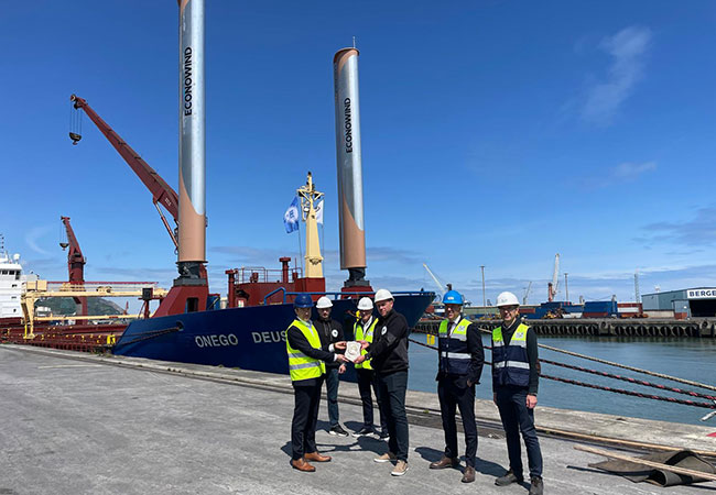 PB: Der Hafen von Bilbao begrüßt die Onego Deusto auf ihrer Jungfernfahrt mit einem innovativen Saugsegelsystem / ©: Port of Bilbao
