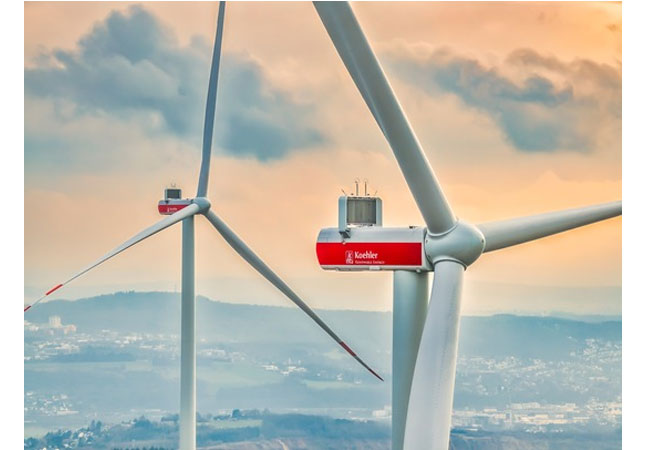 PB: Der Windpark auf der Schwend soll jährlich rund 30.000 MWh grünen Strom liefern, was dem jährlich Strombedarf von rund 8.000 Zwei-Personen-Haushalten in Deutschland entspricht. / ©: Koehler-Gruppe 