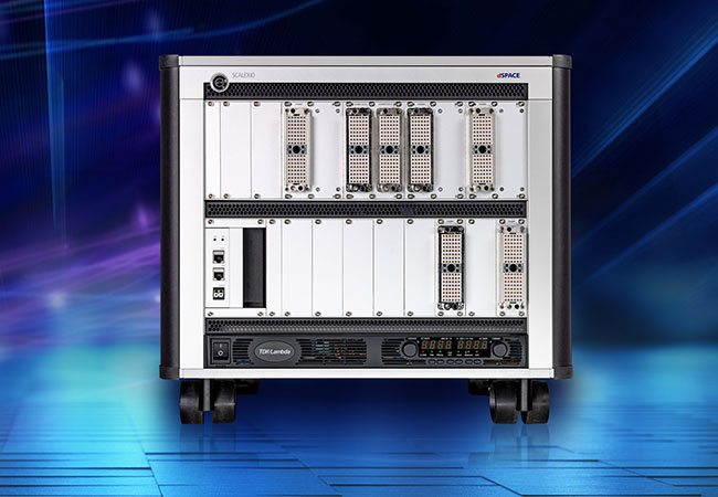 PB: SCALEXIO FSX vervollständigt die Produktfamilie der SCALEXIO Echtzeitsysteme und ermöglicht eine verbesserte elektrische Fehlereinspeisung, Signalkonditionierung und kundenspezifische Erweiterungen. / ©: dSPACE