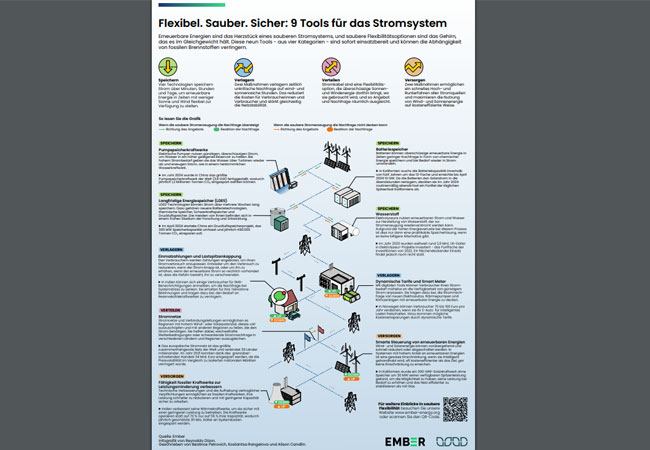 PB: Flexibel. Sauber. Sicher: 9 Tools für das Stromsystem / ©: Ember