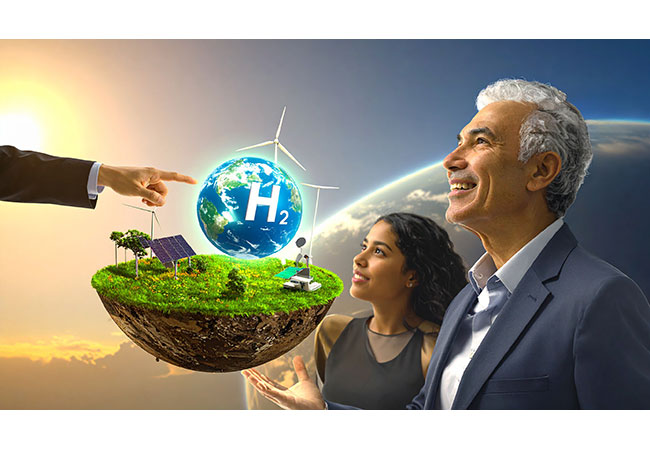 PB: Wissenschaft hautnah: die faszinierende Welt des Wasserstoffs entdecken, am 27. Juni in der EXPERIMINTA in Frankfurt. / ©: AI generated with Adobe Firefly by Fraunhofer LBF 
