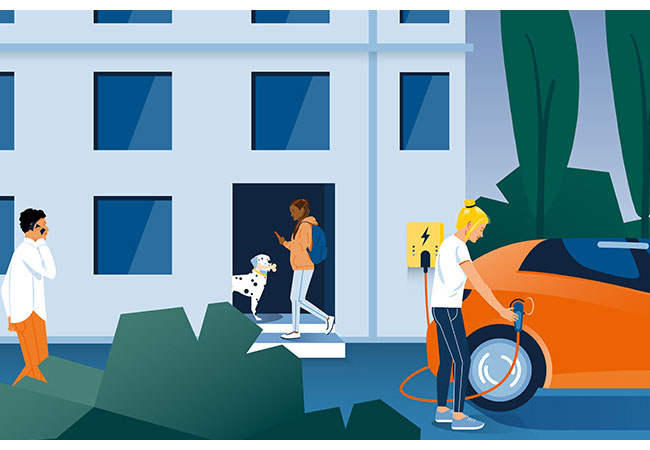 PB: Neuer Leitfaden für Mehrparteienhäuser: Elektromobilität zu Hause / ©: NOW GmbH