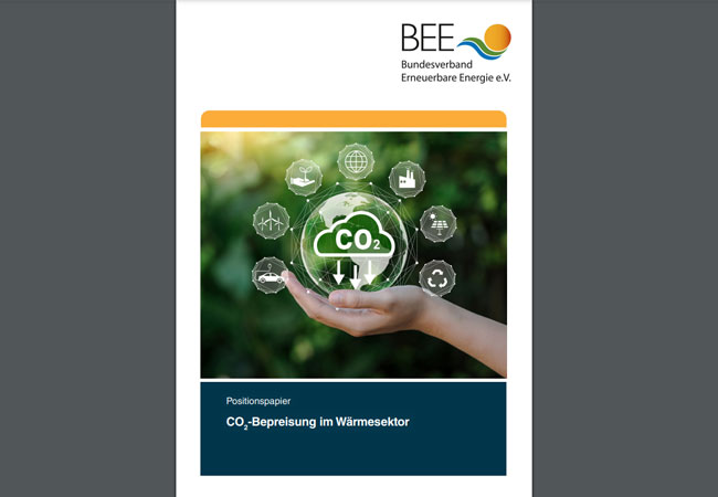 PB: PB: BEE Positionspapier CO2-Steuer-Bepreisung im Waermesektor