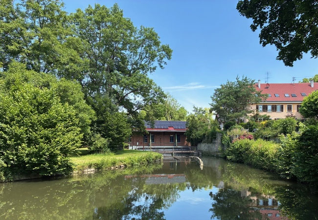 PB: Wasserkraftanlage Sägemühle, Die Wasserkraftanlage Sägemühle in Bietigheim Bissingen. / Copyright: PEE BW - Stephanie Hähnlein