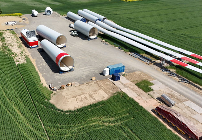 PB: Der Windpark Dollenkamp soll im vierten Quartal dieses Jahres in Betrieb gehen / ©: BayWa r.e.