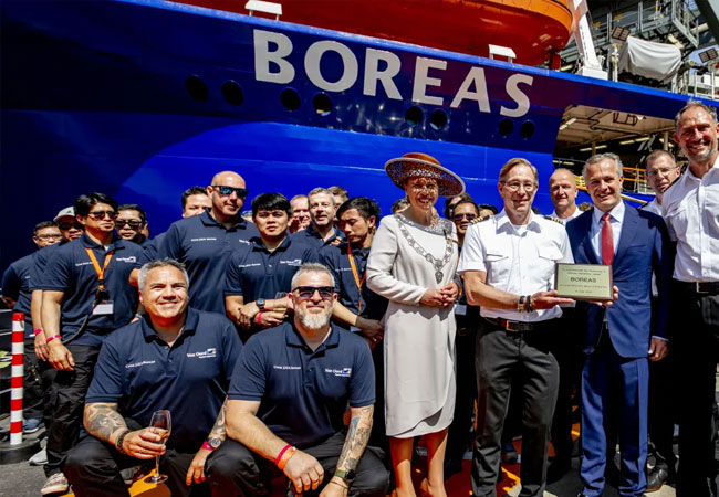PB: Van Oord tauft Boreas, das größte und nachhaltigste Offshore-Windkraft-Installationsschiff der Welt