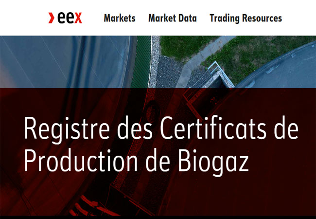 PB: EEX führt Register für Biogas-Produktionszertifikate in Frankreich ein