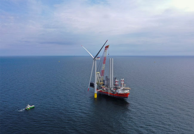 PB: The first 15-MW turbine installed at Baltic Power offshore wind farm / ©: Baltic Power