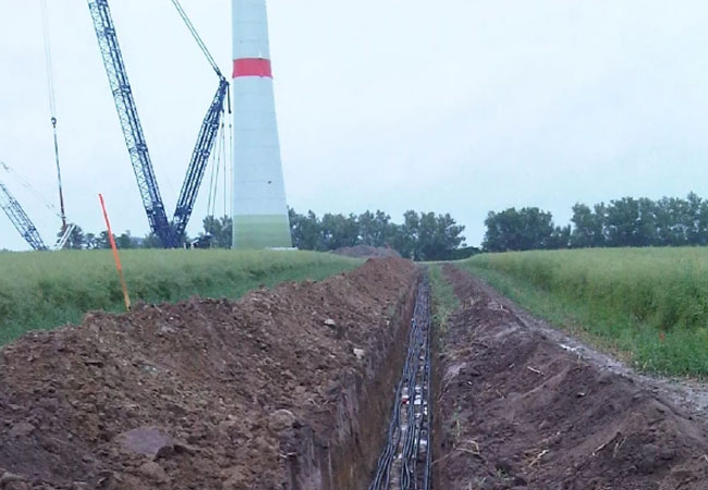 PB: Die Infrastruktur hinter Windparks - Fundament, Kabeltrasse, Netzanbindung und mehr Copyright EEF Erneuerbare Energien Fabrik GmbH