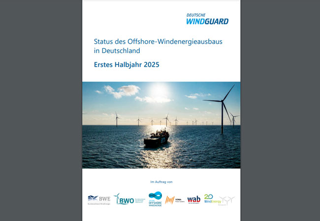 PB: Status des Offshore-Windenergieausbaus in Deutschland / ©: Deutsche WindGuard GmbH / Ørsted Windpark Borkum Riffgrund 3 / ©: Ørsted / M. Ibeler