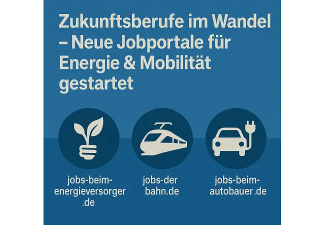 PB: Zukunftsberufe im Wandel – Neue Jobportale für Energie & Mobilität gestartet / ©: 1A Infosysteme GmbH