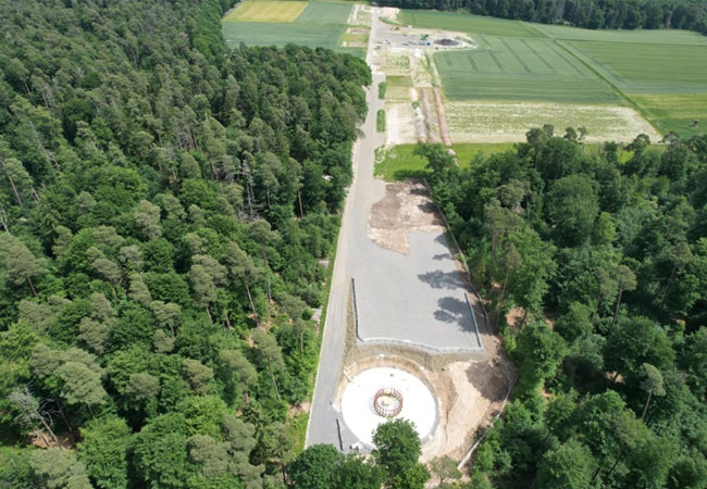 PB: Der Ausbau des VSB-Windparks Vockenrod verläuft planmäßig / ©: VSB Gruppe