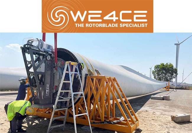 PB: Erster Windpark nutzt innovative Technologie von We4Ce und CNC Onsite zur Wiederaufarbeitung von Blattwurzeln