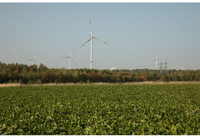 PB: Bild des Bestandswindparks auf der Wiedenfelder Höhe / ©: RWE