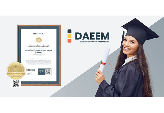 PB: Deutsche Akademie für Energiemakler (DAEEM) startet ersten staatlich anerkannten Fernlehrgang für Energiemakler / ©: enermakler Operations GmbH