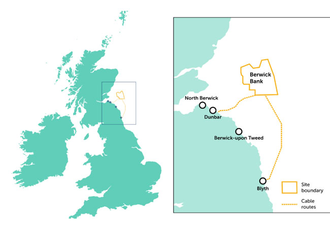 PB: Berwick Bank Site Boundary and Grid Routes