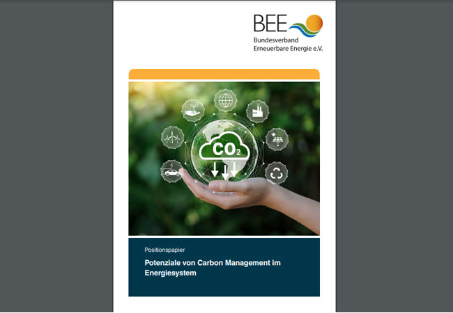 PB: Positionspapier zu Carbon Management / ©: BEE