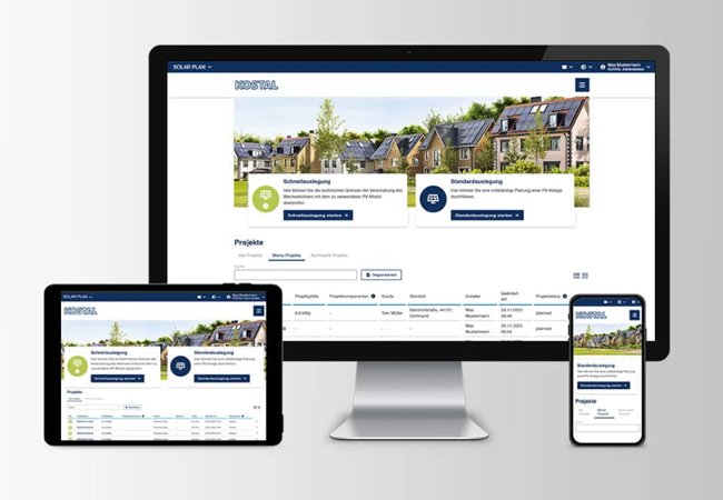 PB: KOSTAL Solar Plan in der Webversion