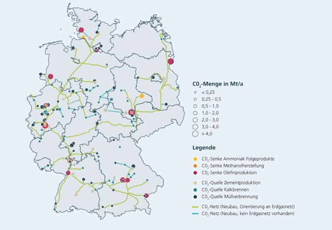 PB: Beispielhaftes virtuelles Netz für das Jahr 2045, modelliert mit der CINES-Methode. / ©: Fraunhofer CINES