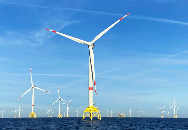 Symbolbild: Ein Offshore-Windpark in deutschen Gewässern (Quelle: BSH).