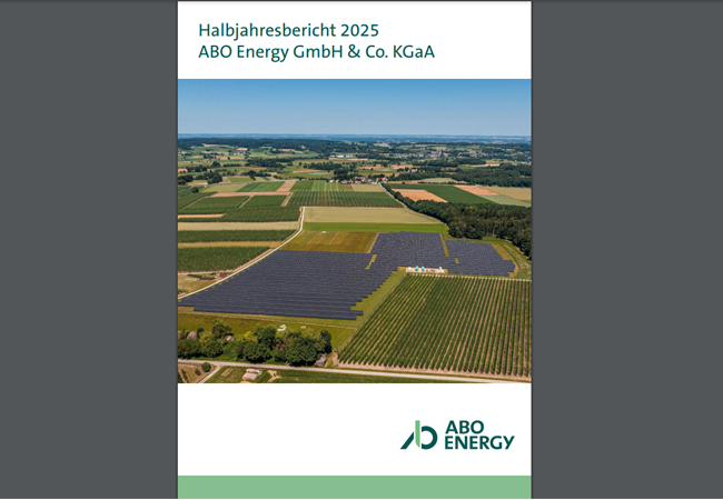 PB: Halbjahresbericht 2025, ABO Energy GmbH & Co. KGaA