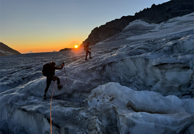 PB: Ein magischer Sonnenaufgang am Großvenediger, Foto: Ramona Schmidmeier