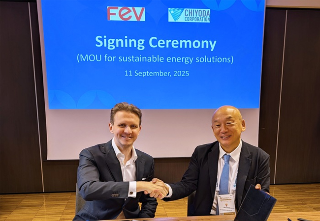 PB: FEV und Chiyoda bündeln ihre Kompetenzen, um Kunden eine ganzheitliche Unterstützung bei Planung, Realisierung und Betrieb nachhaltiger Infrastrukturprojekte anzubieten. / ©: FEV Group