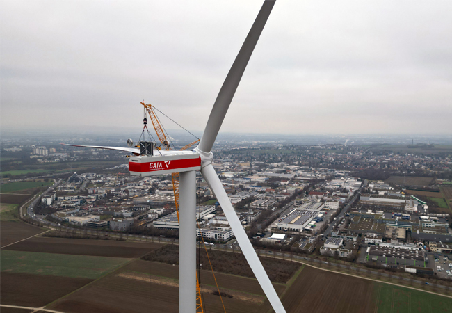 PB: In Gefahr: Windenergieanlagen wie diese in Mainz können bei einer Änderung des Referenzertrags künftig nicht mehr realisiert werden. / ©: GAIA mbH