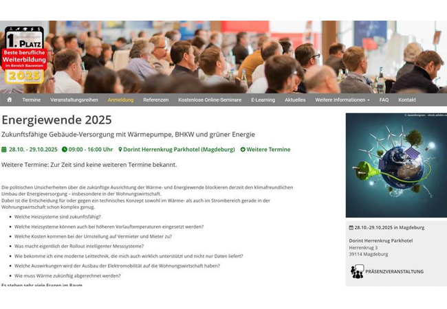 PB: Jahreskongress „Energiewende 2025“ beleuchtet Zukunft der Gebäudeversorgung