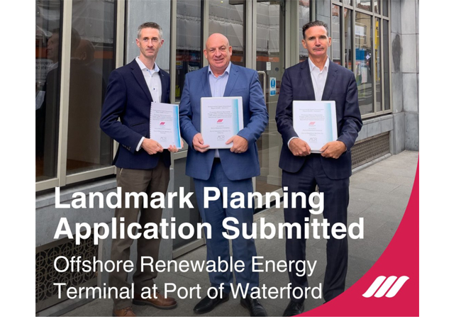 PB: Landmark Application for Offshore Renewable Energy Terminal / ©: Port of Waterford