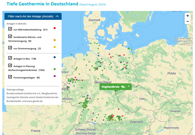 PB: Tiefe Geothermie in Deutschland / ©: Bundesverband Geothermie e.V.