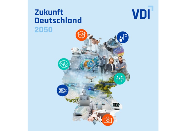PB: Die VDI-Initiative Zukunft Deutschland 2050 beschäftigt sich damit, wie der Technologiestandort Deutschland langfristig wettbewerbsfähig bleibt. (Bild: VDI)