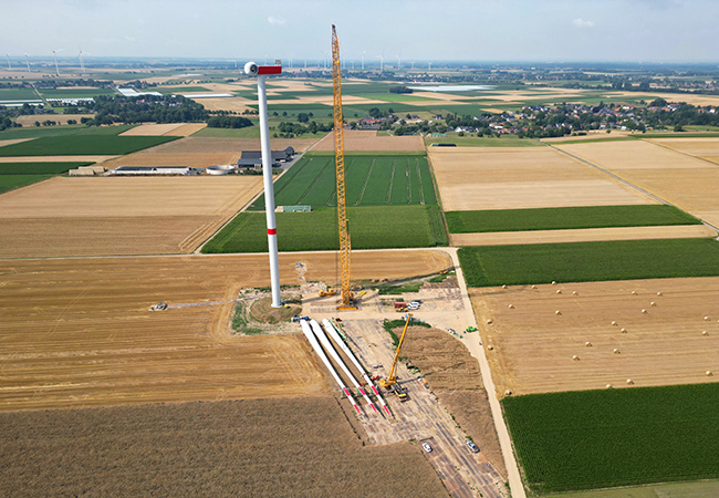 PB: Im Rahmen des Bauprojektes sollen fünf N163-Anlagen mit einer Leistung von je 6,8 MW errichtet werden (Symbolbild). / ©: BMR